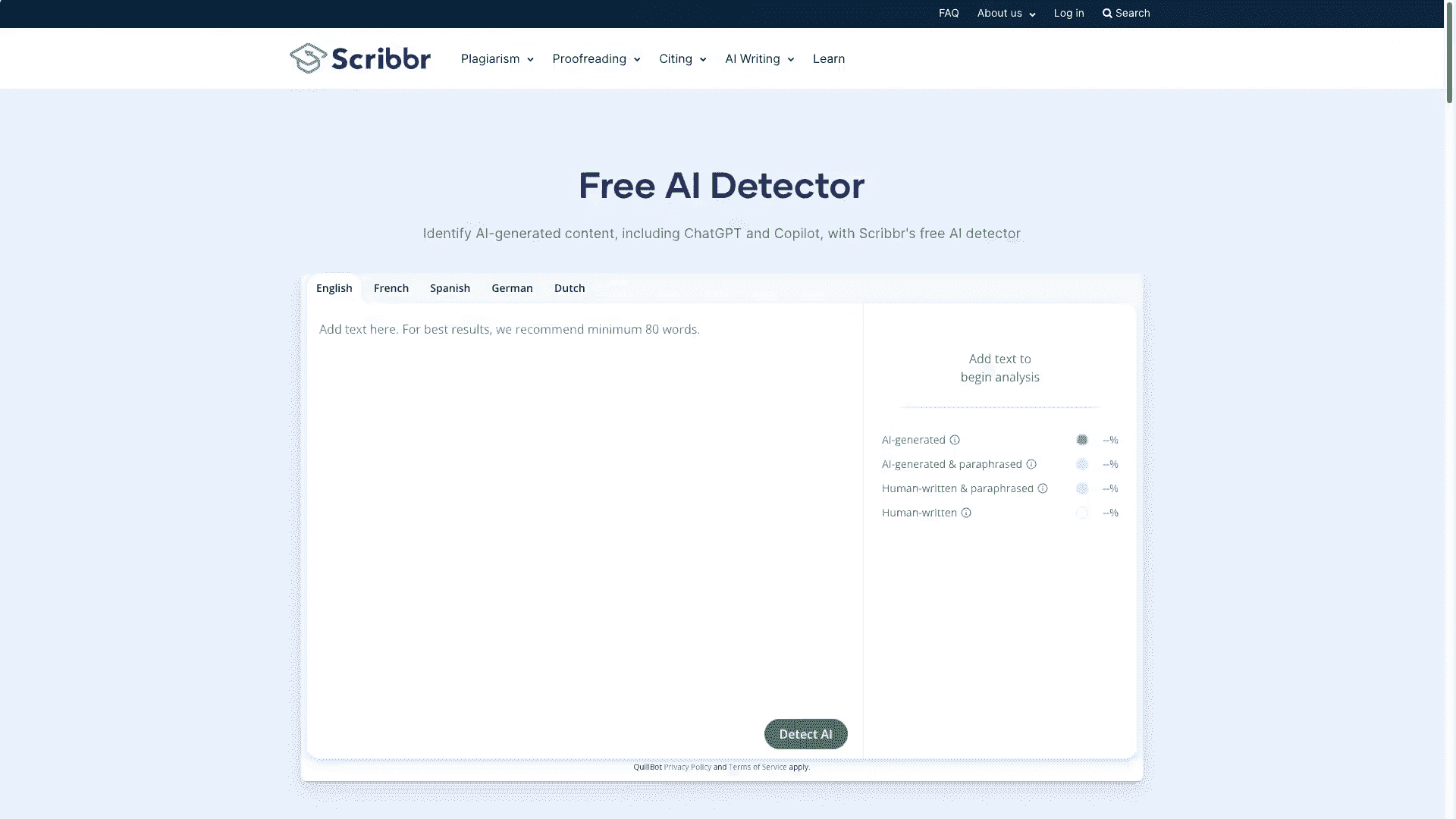 Scribbr AI